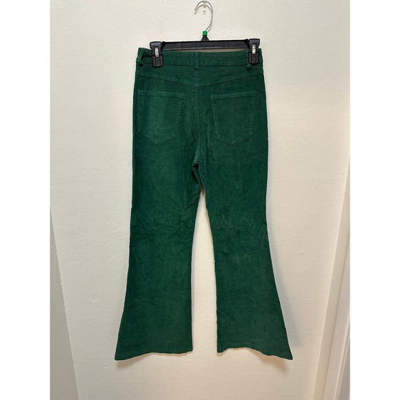 Princess Polly Green Corduroy Flare Pants Women's Size US 4 Retro Style - Picture 6 of 9